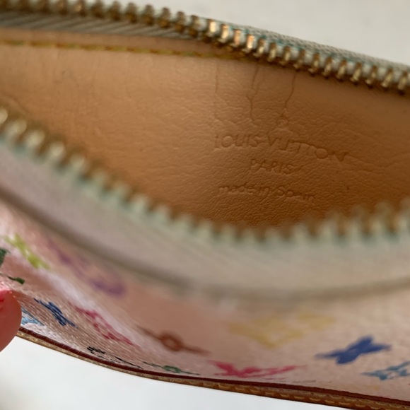 Vintage Louis Vuitton coin purse key chain - Picture 2 of 3